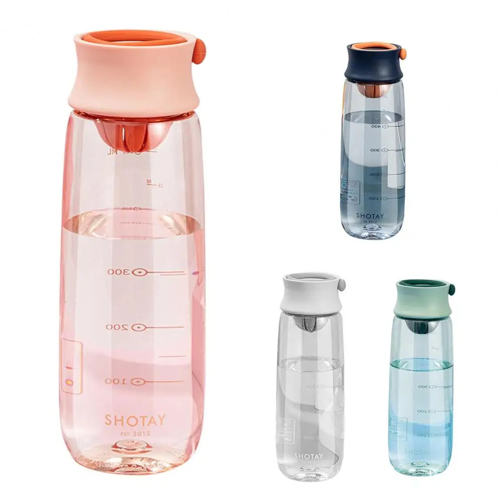 

Water Cup Plastic Portable Sports Wear-resistant Leak-proof Water Cup With Handle Couple Students Fresh and Cute Water Bottle