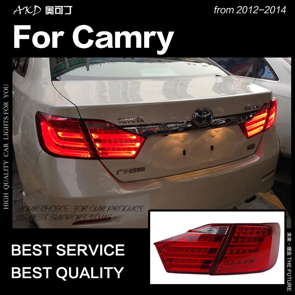 AKD автомобильный Стайлинг для Toyota Camry задние фонари 2012 2014 V50 светодиодная задняя