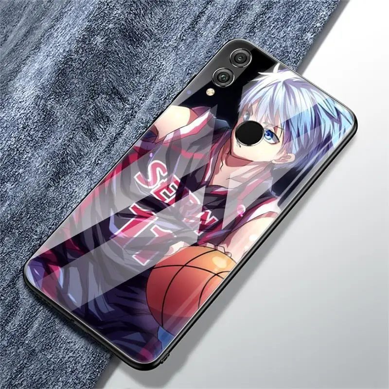 

Kuroko No Basket Anime Glass Case For Huawei Y9 Y7 Y6 2019 Honor 20 9X Pro 8X 10 Lite V30 Tempered Cubrir Phone Coque