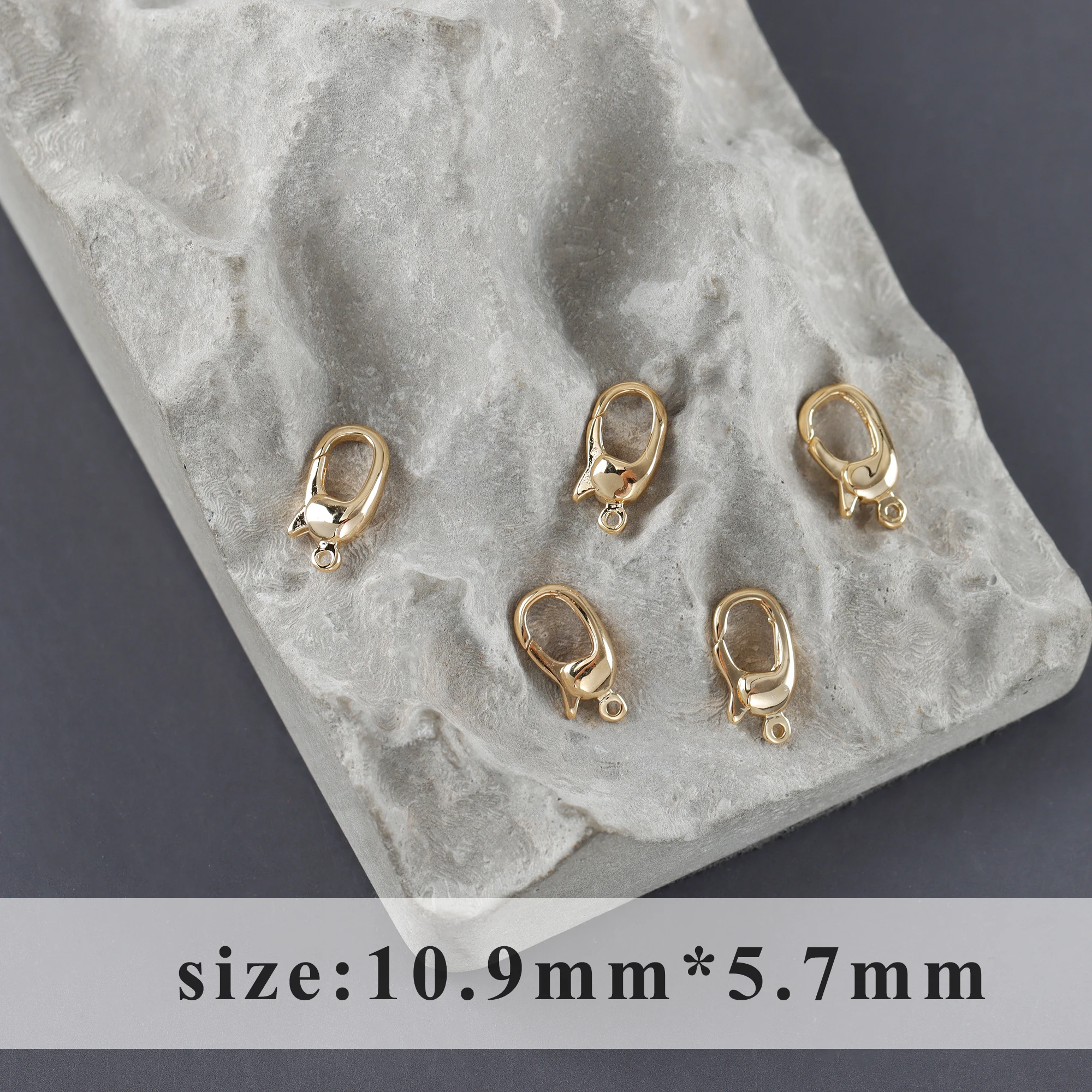 GUFEATHER M1108 jewelry accessories lobster clasp pass REACH nickel free 18k gold rhodium plated copper diy hooks 10pcs/lot - купить по