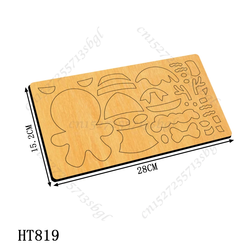 Пресс-формы для рождественской куклы-новая форма высечки и дерева HT819 подходит