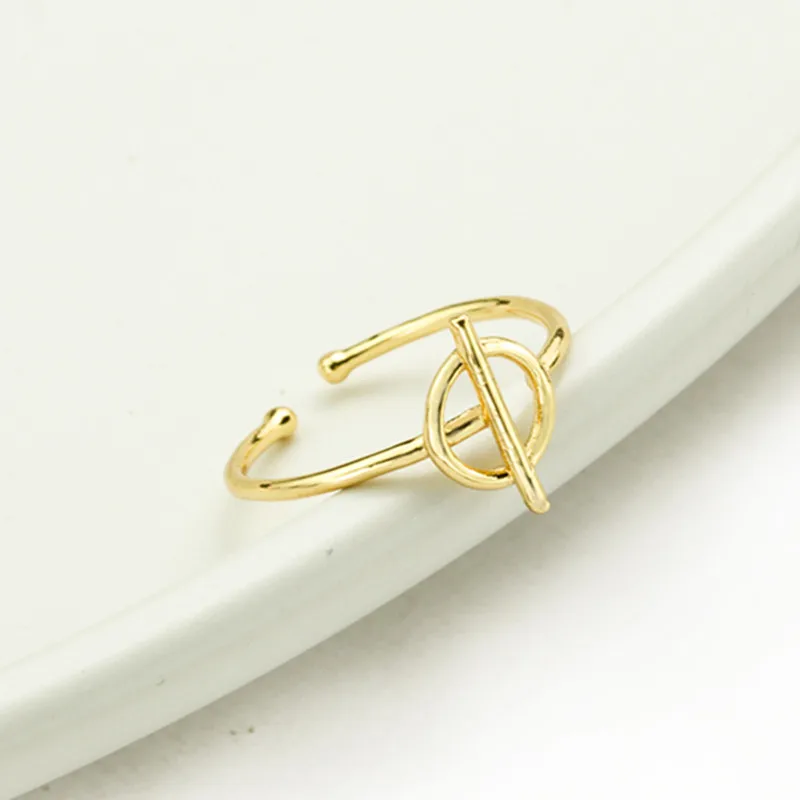 2021 простой бар круг кольца для мужчин и женщин ювелирные изделия минимализм