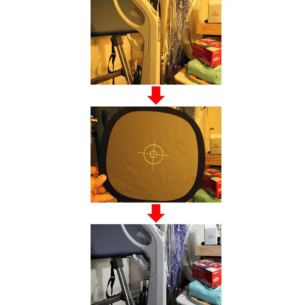 Складной двухсторонний отражатель BEESCLOVER 30 см 18% дюйма с сумкой для переноски |