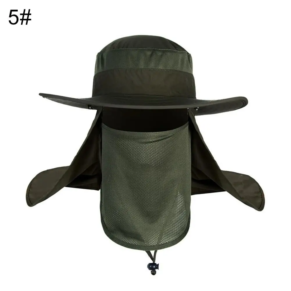 

Waterproof Big Bucket Hats Wide Brim New Summer wind-proof Sun Hat UV Protection Fishing Hat Fisherman Cap Detachable Neck Hats