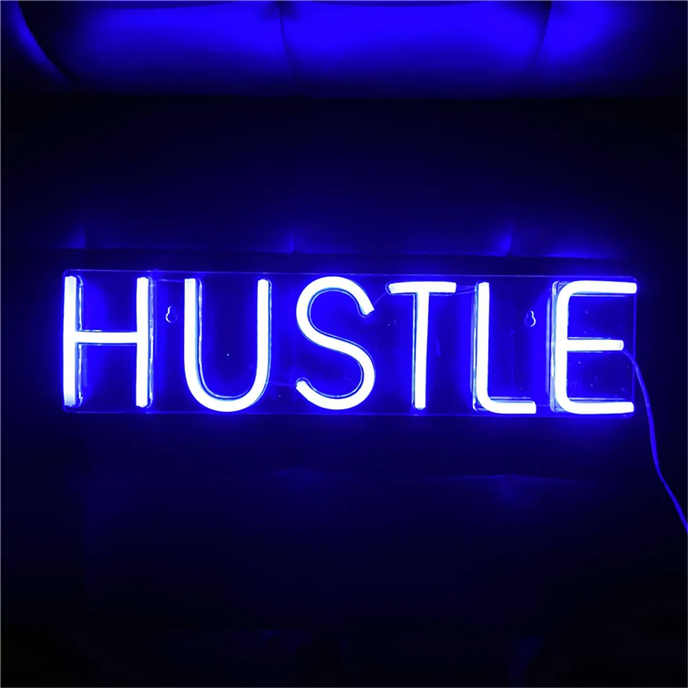 Светодиодный неоновый светильник HUSTLE настенные декоративные подвесные знаки