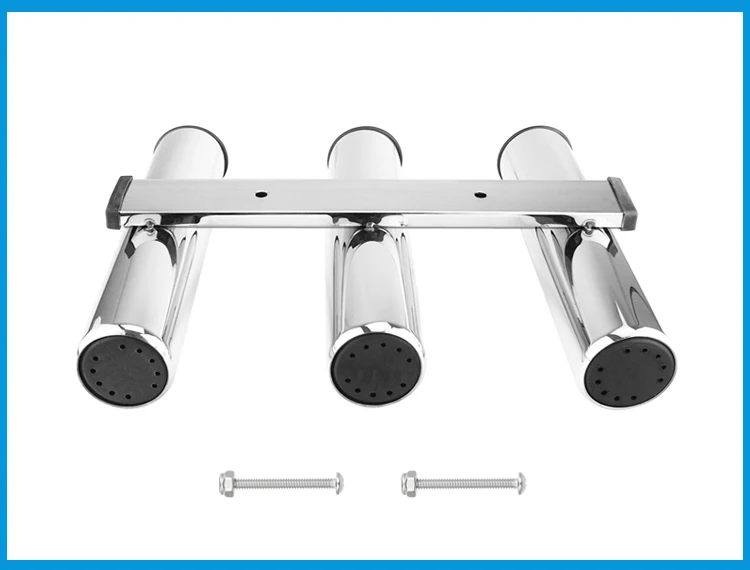 

3 Tubes Link stainless steel 316 fishing rod holder fishing rod rack socket for marine fishing box kayak boat yacht