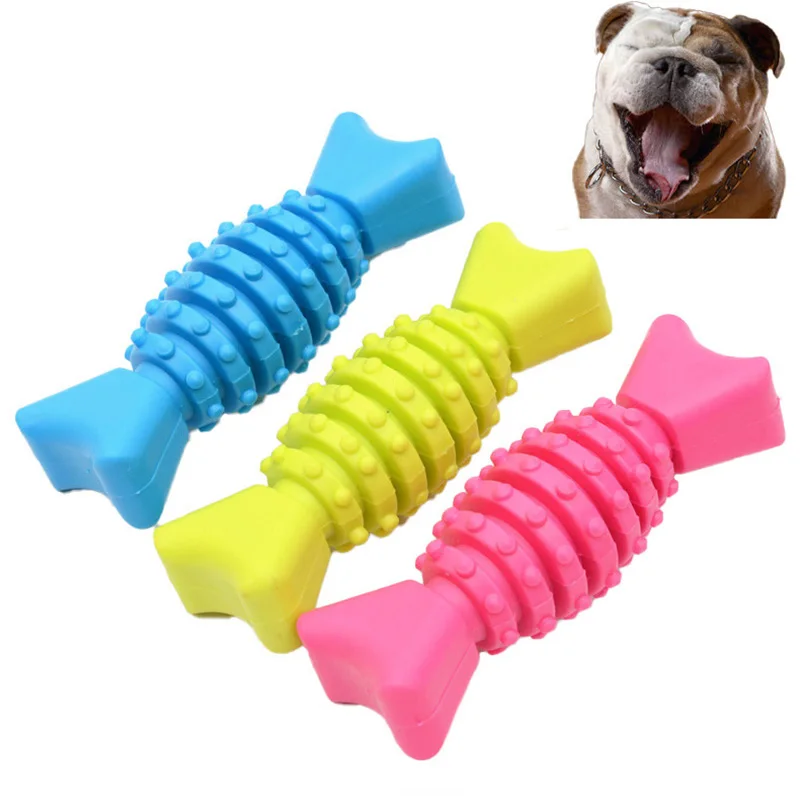

Dog Toys Pet Toy for Small Dogs Puppy Toy Fish Bone Teeth Cleaning Chew Pet Supplies Pet Accessories Dog Supplies