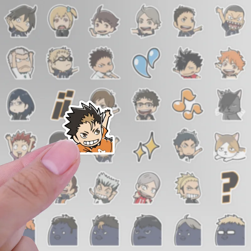 

40Pcs haikyuu Waterproof Stickers Cartoon Graffiti Sticker Stickers For Laptop Luggage Skateboard Phone Decals DIY Scrapbooking