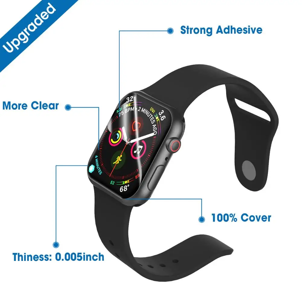 NTONPOWER Защита экрана для Apple Watch серии 3 2 1 ультратонкая Защитная пленка i 4 40 мм 42 44 |