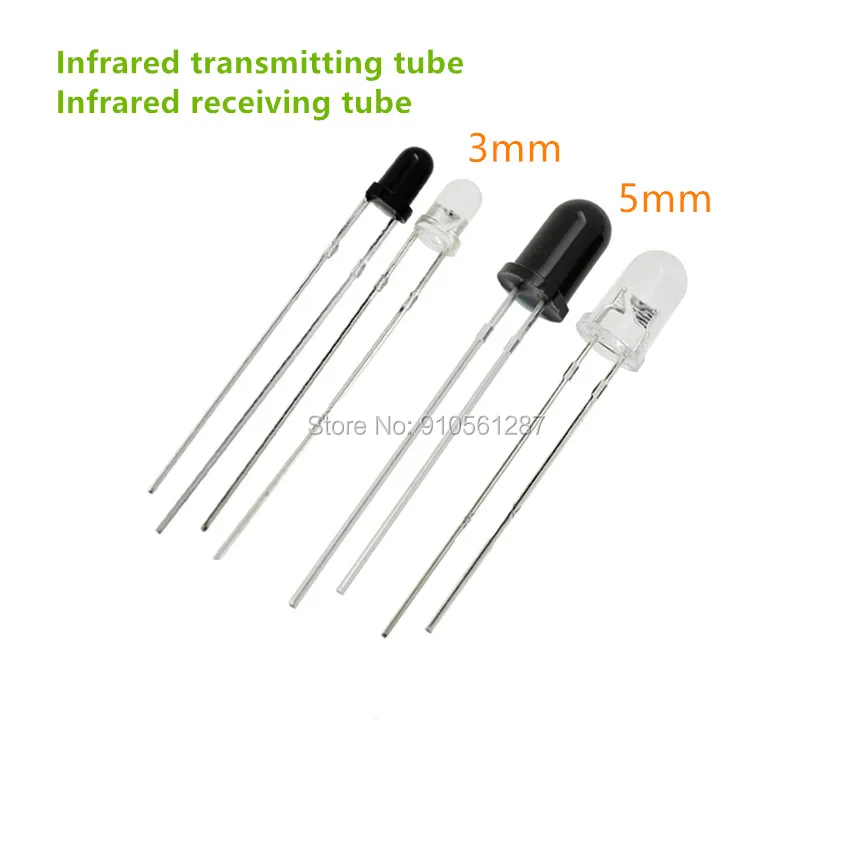 Инфракрасная передающая трубка и инфракрасная приемная 3 мм 5 пара инфракрасных