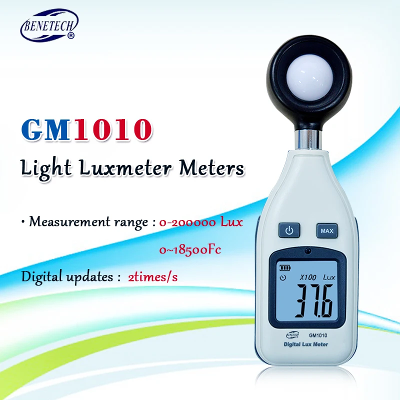 BENETECH GM1010 Сплит свет люксометр метров 0 20000 Люкс Цифровой Люксметр люминометр
