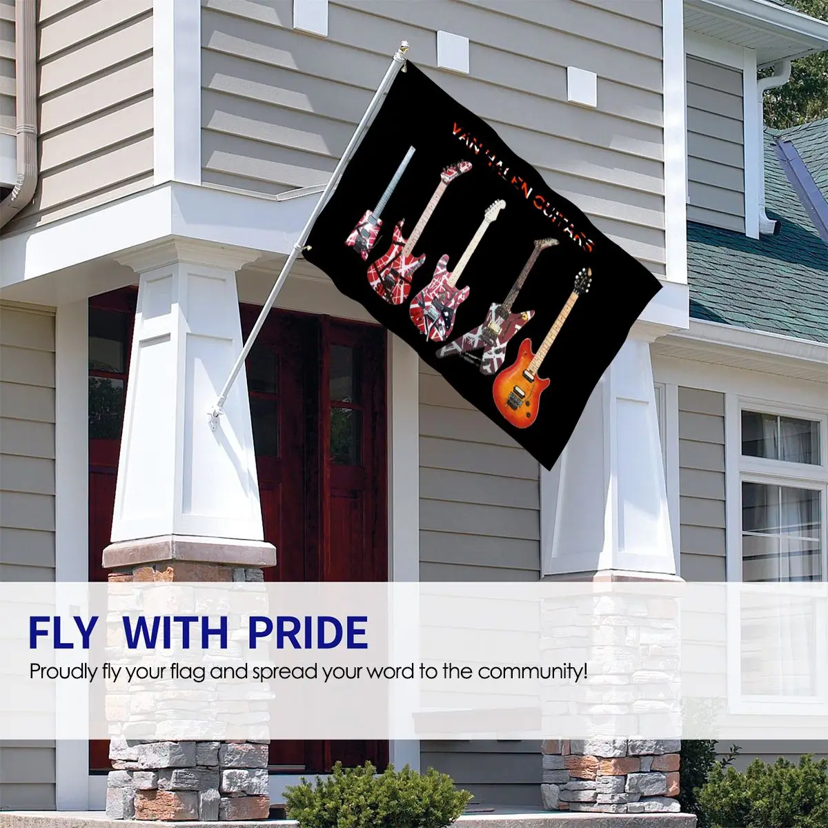 

Van Halen Bomb Guitar Evh Black Cotton Men Free Cartoon Tops Pattern Dj Adults Farmhouse Rap Flag