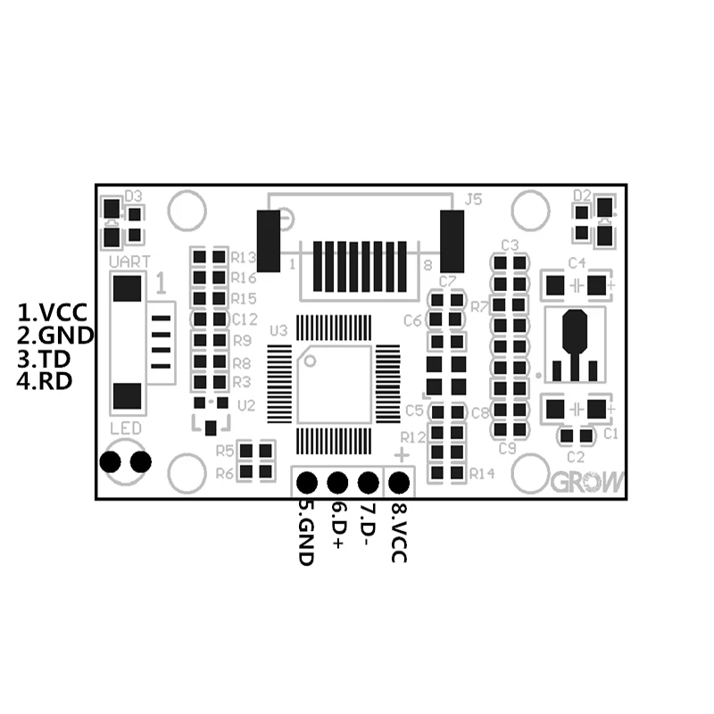 Емкостный считыватель отпечатков пальцев R306 FPC1011F3/модуль/датчик/сканер|fingerprint