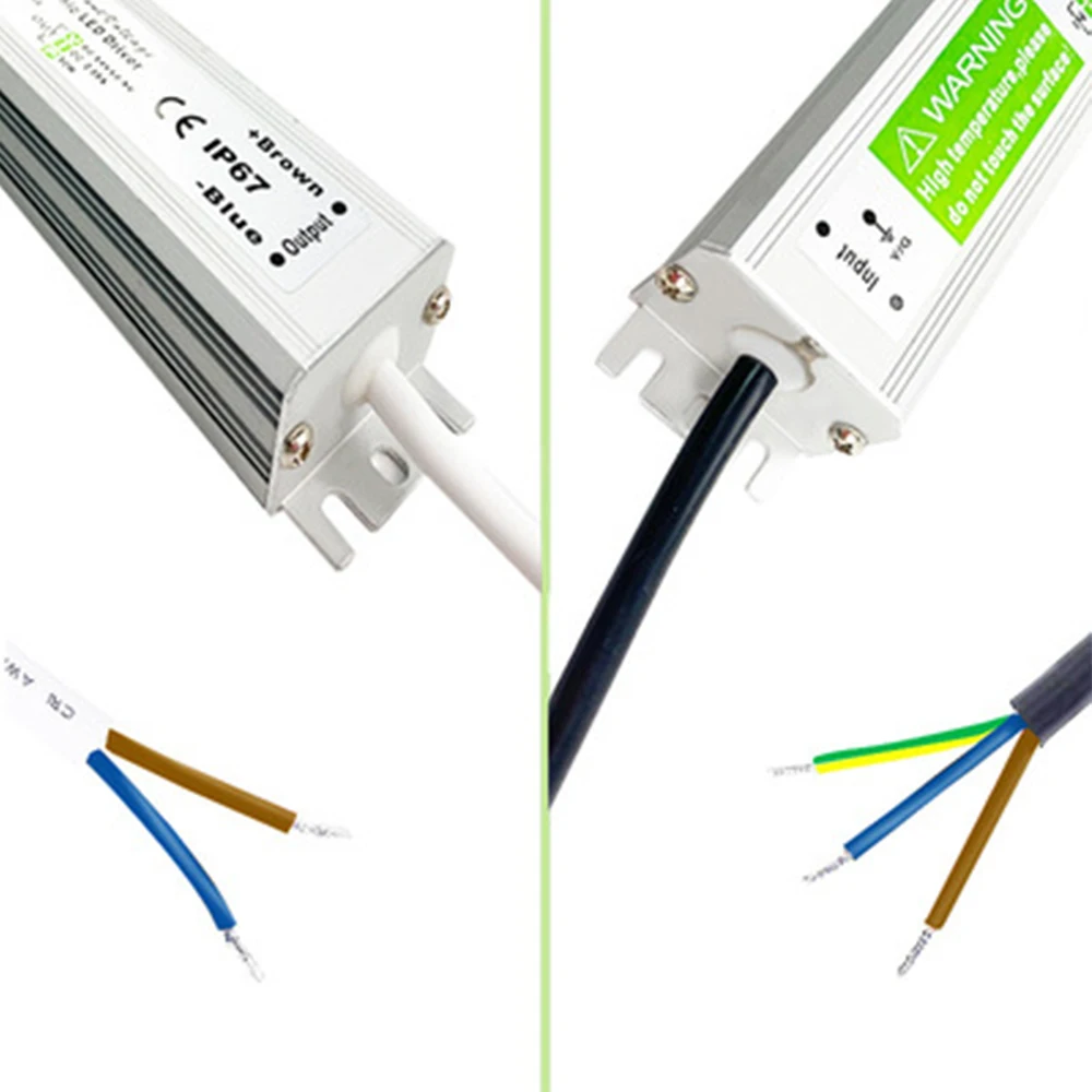 Светодиодный адаптер питания IP67 внешний трансформатор для светодиодного