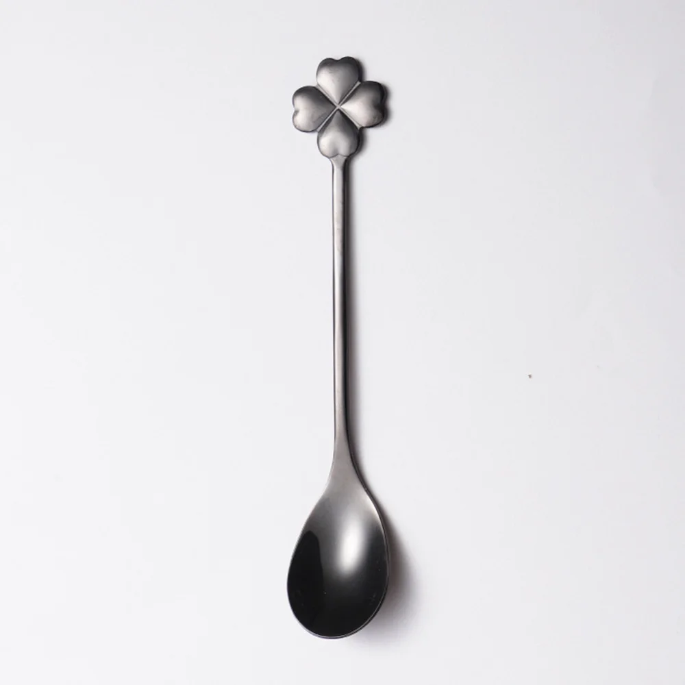 

4pcs/set Elegant Tea Fork & Spoon Bar Tableware Stainless Steel Dessert Coffee Christmas Gift Simple And Delicate Appearance