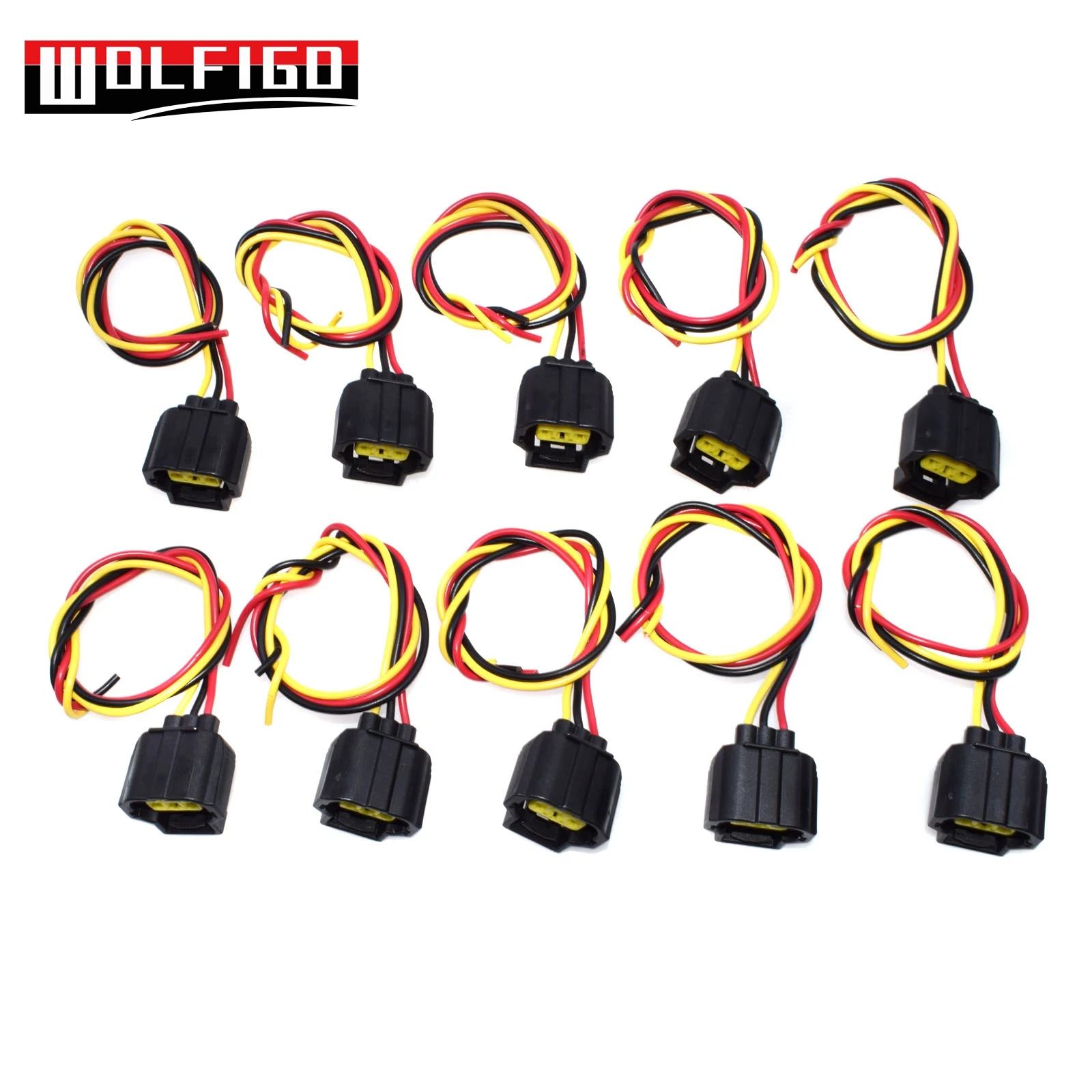 WOLFIGO 1 шт./10 шт. новый уплотненный соединитель шлейки разъем датчика 3 контактный