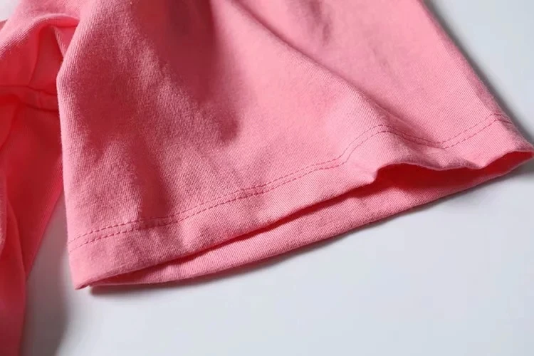 Уличная футболка для девочек с рисунком из мультфильма, розовый цвет, хлопок, Женская Футболка harajuku camisetas verano mujer, большие размеры
