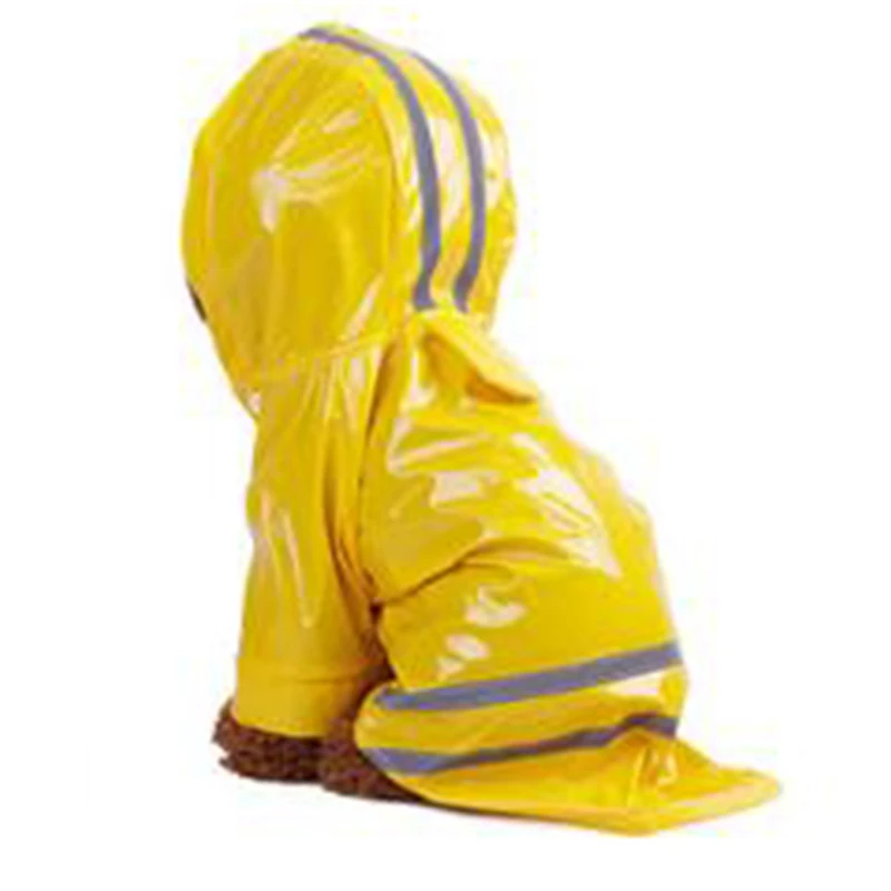 Кошка Собака дождевик с капюшоном светоотражающие щенок маленькая собака мягкий