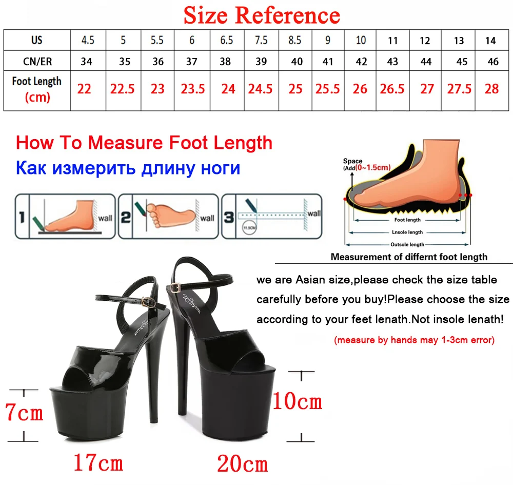 

17cm-20cm High-heeled sandals shoes platform patent leather nightclubs fun female shoes fish-mouth sexy ladies sandals summer
