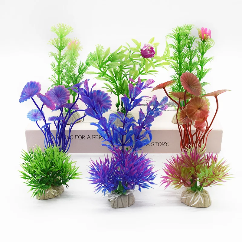 

1 Piece Artificial Water grass Home decoration accessories Wedding Indoor furnishings Diy Fish tank decoration For Aquatic plant