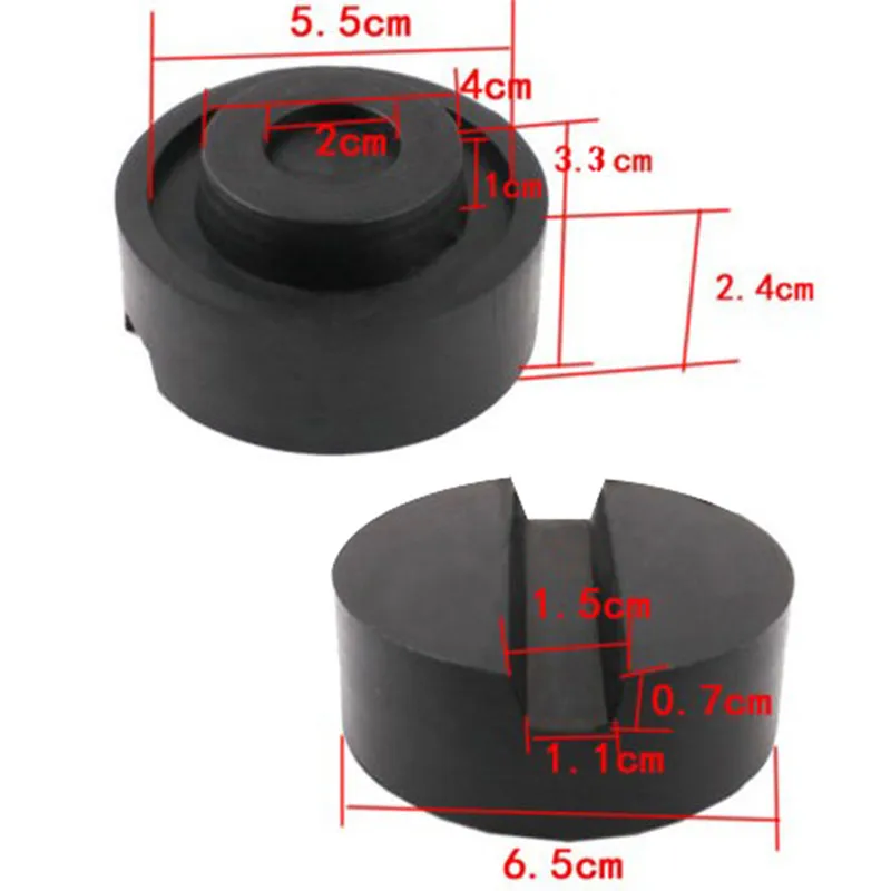 

1pc Car Rubber Disc Pad Car Vehicle Jacks 6.5cm Pad Frame Protector Rail Floor Jack Guard Adapter Tool Jacking Lifting Disk