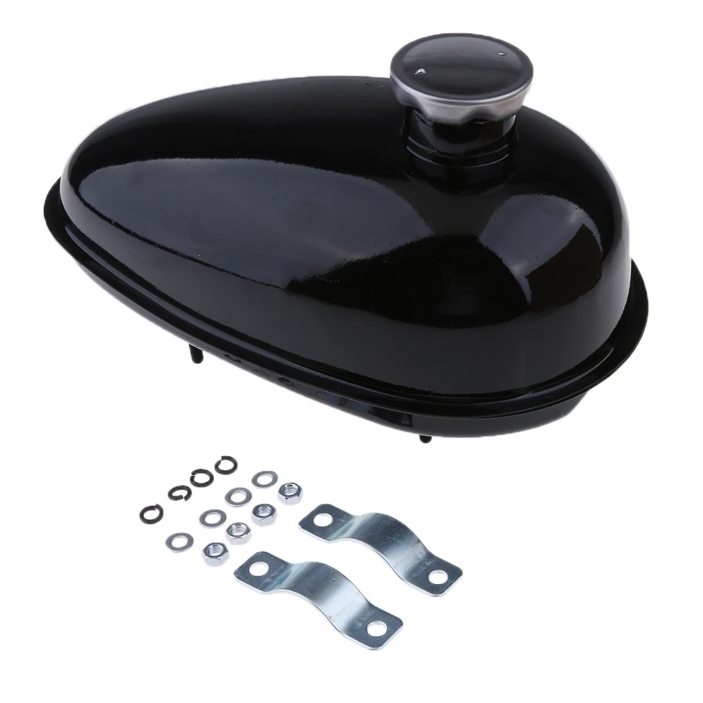 

3L Black Gas Petrol Tank 49-80cc Fuel Oil Engine Motorized Bicycle Scooter