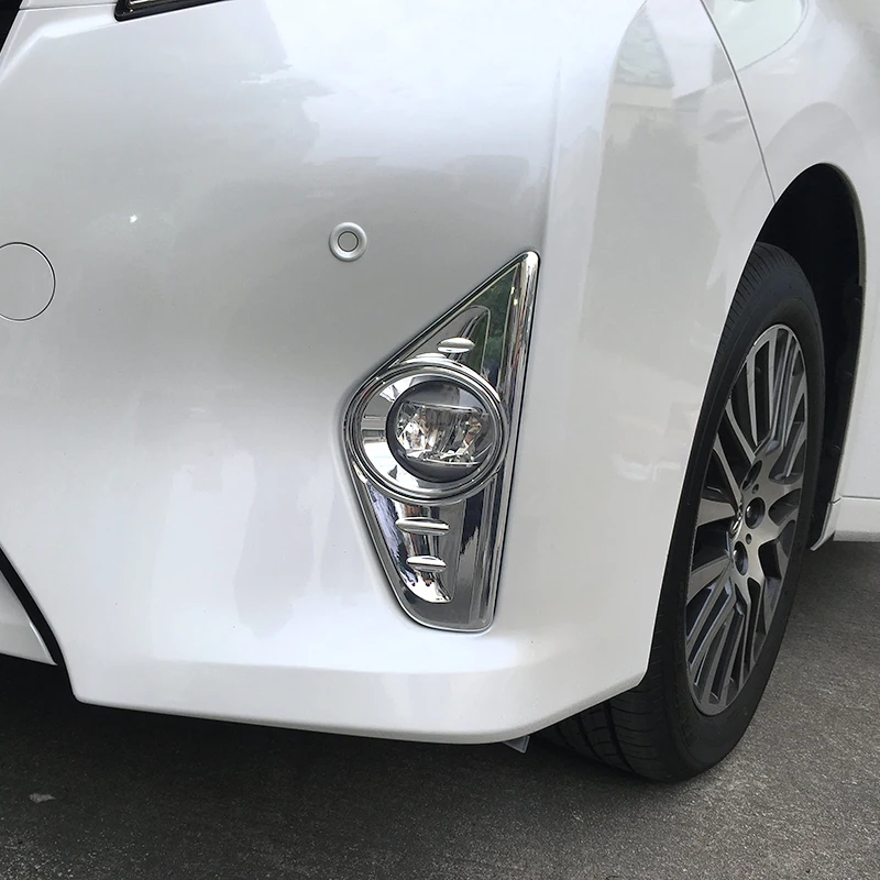 Автомобильный кожух WELKINRY для Toyota Alphard AH30 2015 2016 2017 2018 ABS хромированные передние фары противотуманных фар светового штриха.