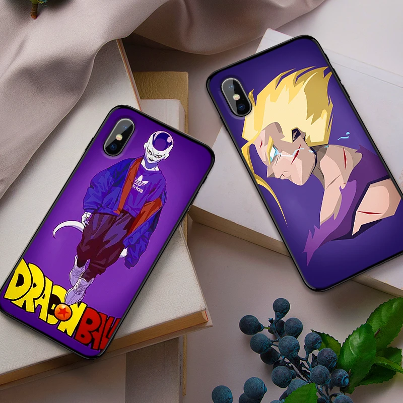 Mobile Phone Cases for iPhone X XS MAX XR 6 s 7 8 Plus Case Fashion Soft Silicone Fitted Back Cover Dragon Ball | Мобильные телефоны