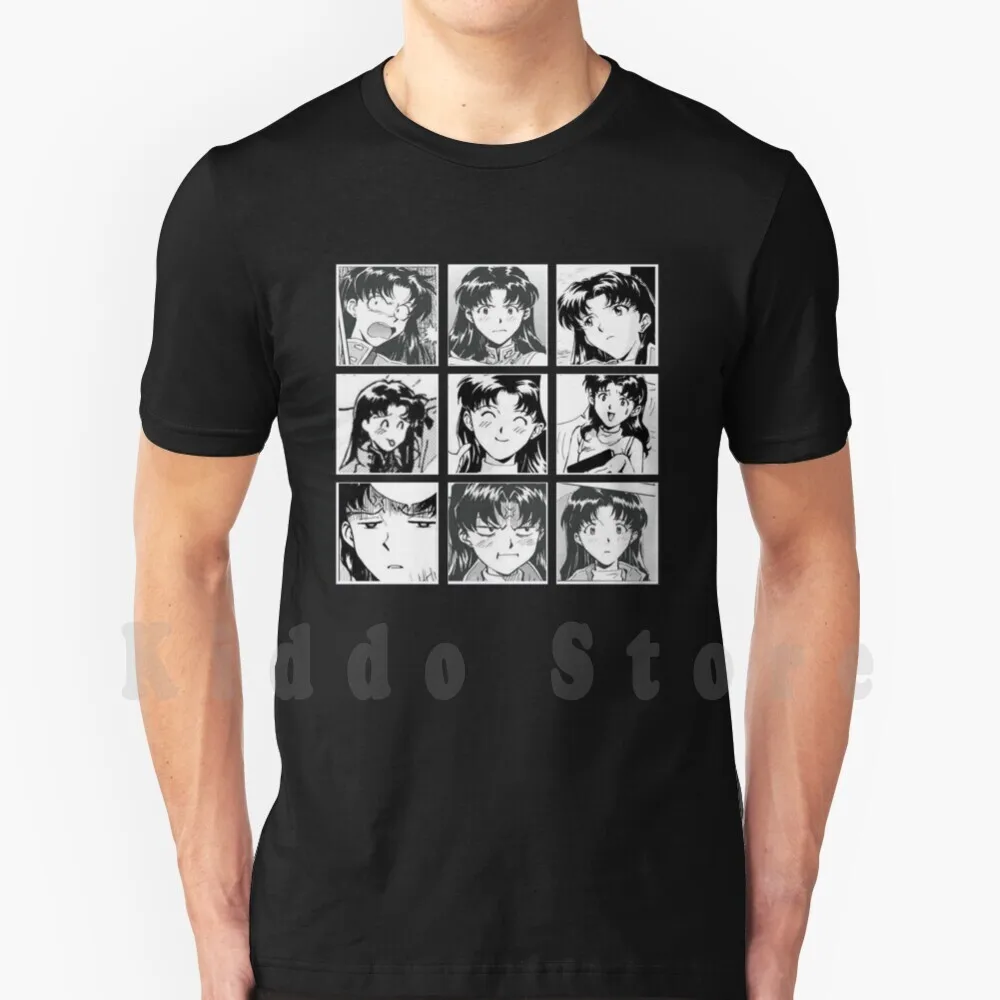 Evangelion - Misato T Shirt Print For Men Cotton New Cool Tee Evangelion Misato Asuka Asuka Evangelion Anime Neon Genesis