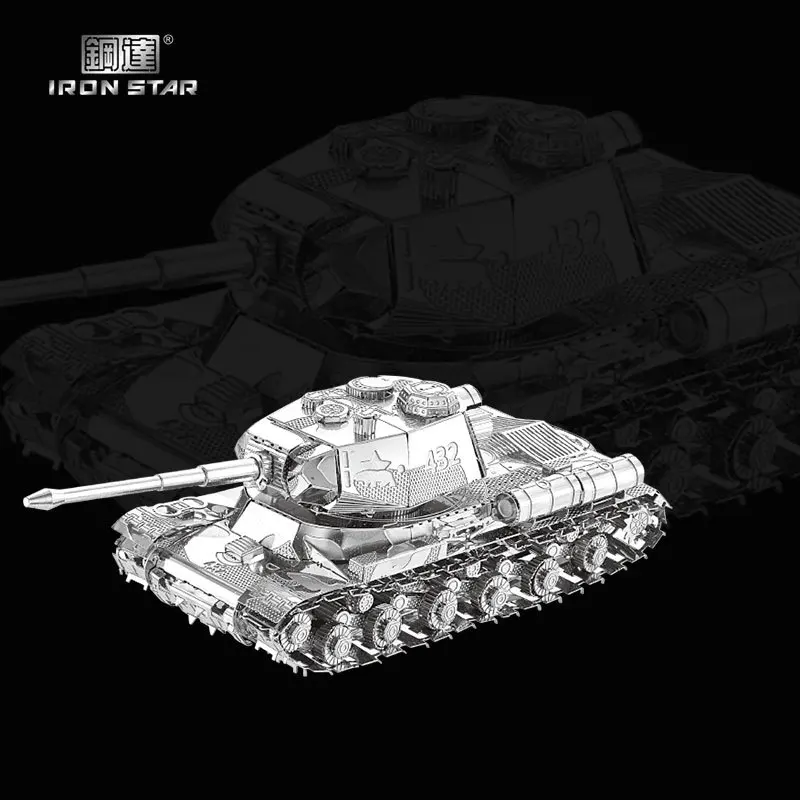 Металлическая 3D головоломка Iron Star I21141 набор для сборки автомобиля JS 2 Сборная