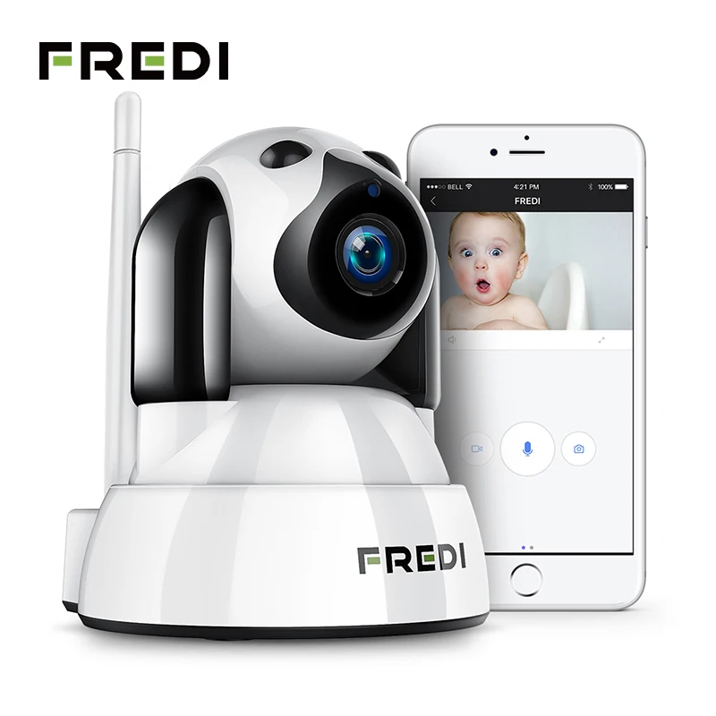 FREDI Беспроводной IP Камера Видеоняни и радионяни 1080P HD с поддержкой Wi-Fi