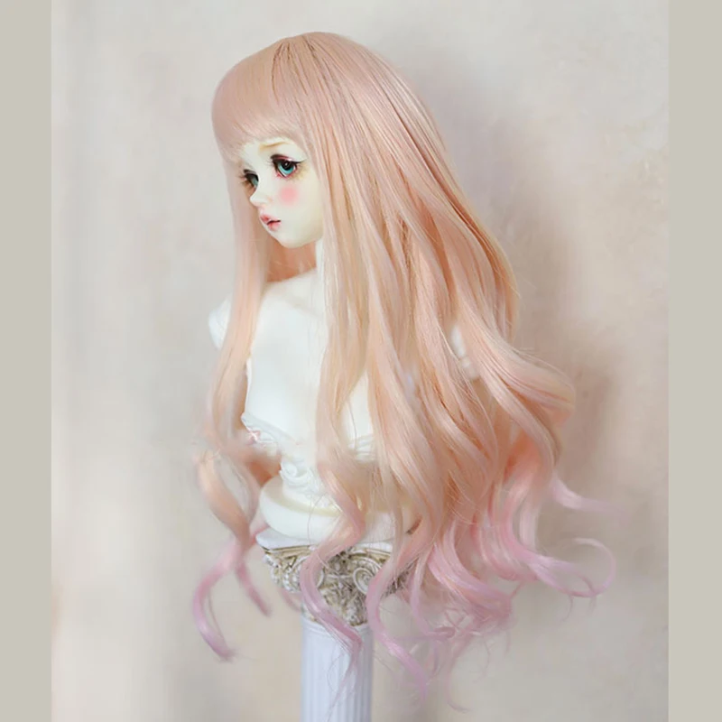 Bybrana BJD парики для девочек 1/3 1/4 1/6 SD высокотемпературные волосы вьющиеся длинные