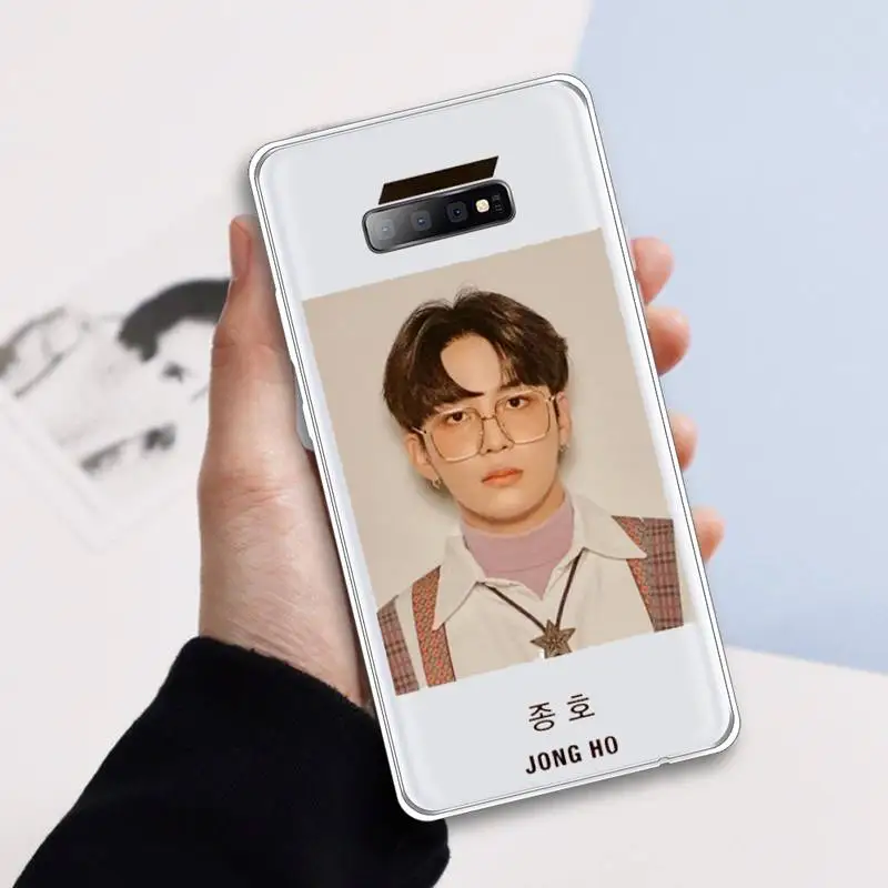 

ATEEZ HongJoong SeongHWA KPOP boy group Phone Case Transparent For Samsung Galaxy A 71 21s S note 8 9 10 plus 20 ultra