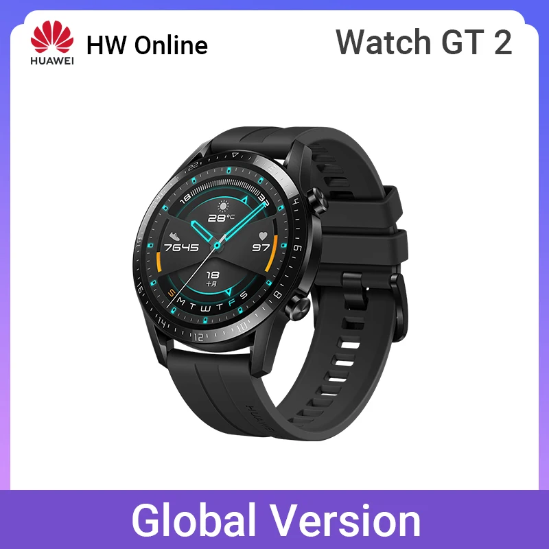 Глобальная версия huawei Watch GT 2 GT2 Смарт часы Bluetooth 14 дней Срок службы батареи телефон