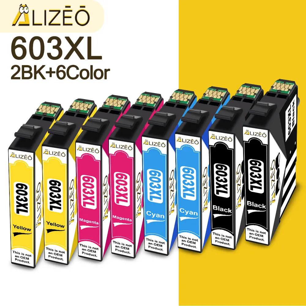 ALIZEO для EPSON 603XL 603 T603XL E-603XL T603 XL чернильные картриджи для Epson Expression Home WF-2810DWF WF-2830DWF WF-2835DWF