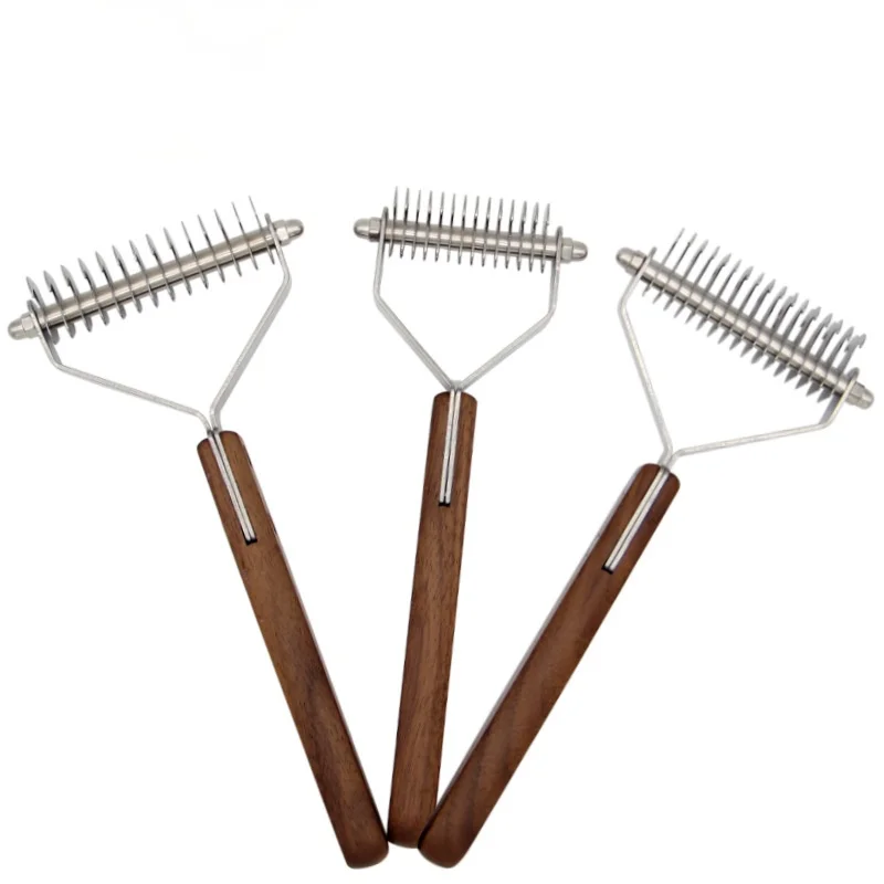 

Stainless Steel Dog Comb Hair Remover Brush Portable High Quality Dog Comb Rotating Teeth Peine Perro Cleaning Supplies EI50GS