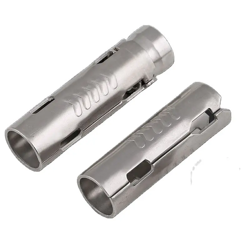

201/304 Stainless Steel Fish Scale Tube Three-piece One-piece Gecko Internal Expansion Bolt M6M8M10M12 5Pcs