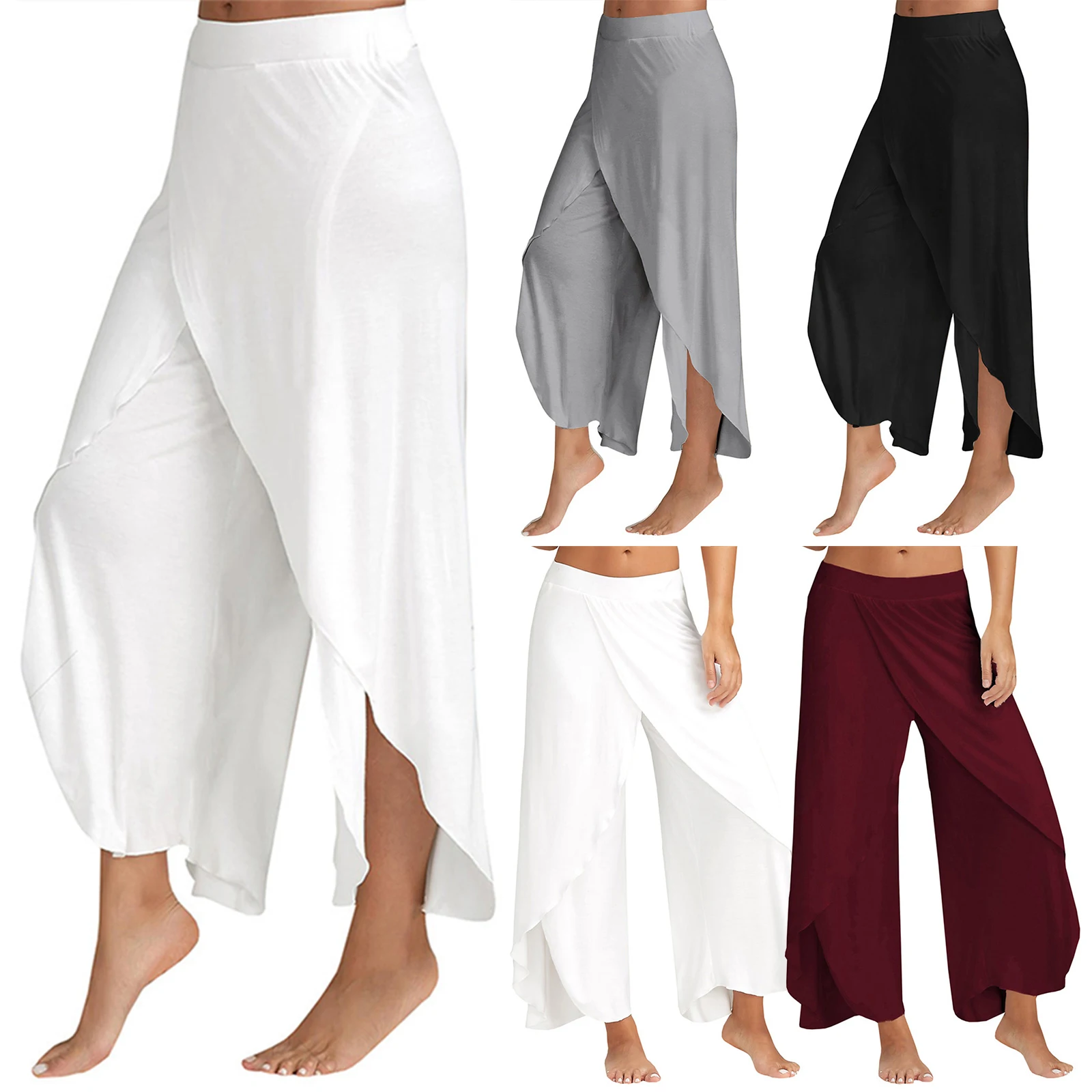 

Women's Pants Wide Leg Loose Casual Fitness Pants for Women Summer Solid Pants mujer pantalones ropa mujer