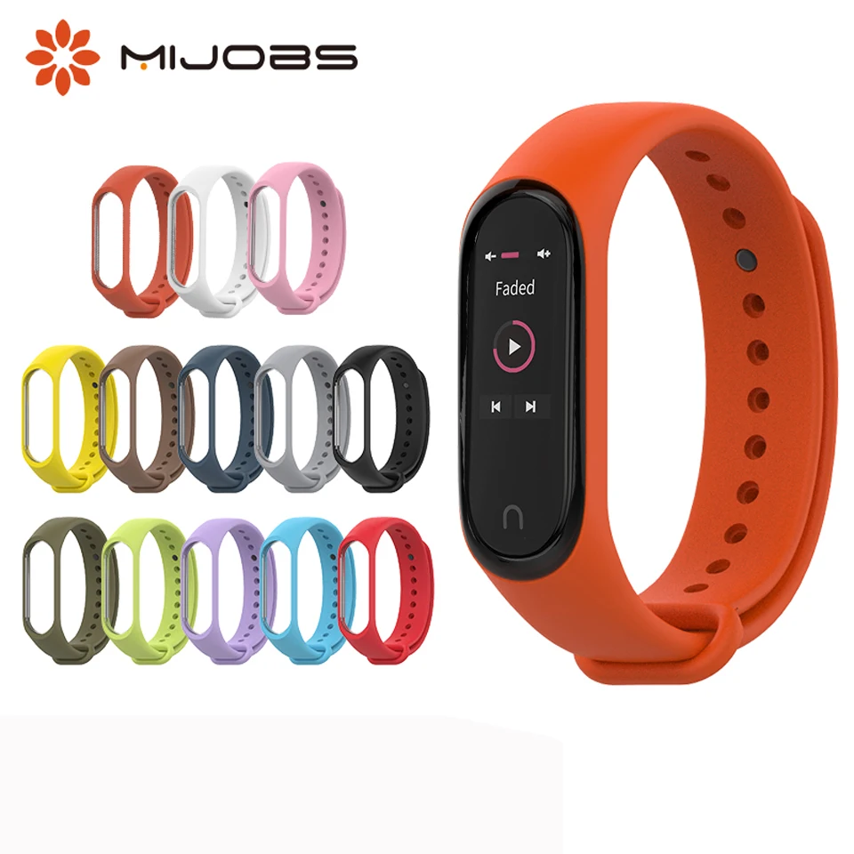 Браслет Mi Band 4 для Xiaomi силиконовые аксессуары оригинальные Смарт часы mi 3 ремешки