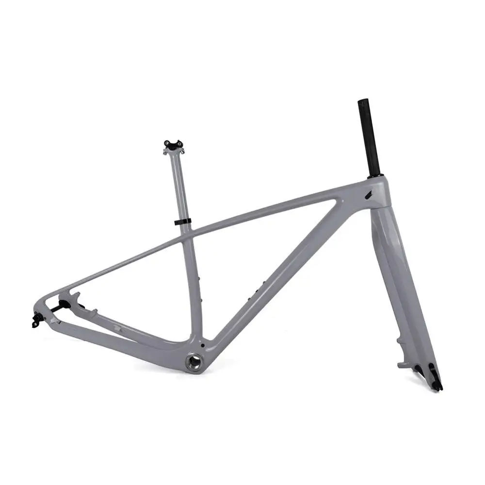 Spcycle 650B/27,5 er/29er MTB горный велосипед рамы из углеродного волокна, 142 мм через мост MTB велосипед карбоновые рамы 1" /17"/19" - Цвет: 29er 17Inch Glossy
