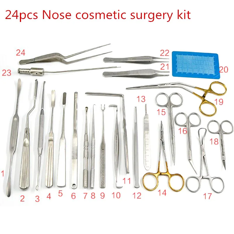 24 шт нос пластической хирургии комплект грудная клетка/из нержавеющей стали