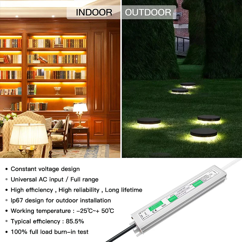 Трансформатор переменного тока 220 В 12 светодиодный драйвер источник питания 10 Вт