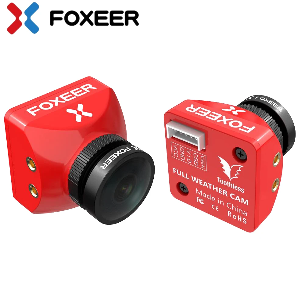 Камера Foxeer Mini/Micro CMOS 1/2/1 7 мм 1200TVL PAL/NTSC 4:3/16:9 FPV с OSD 4 6-20 в для дрона квадрокоптера