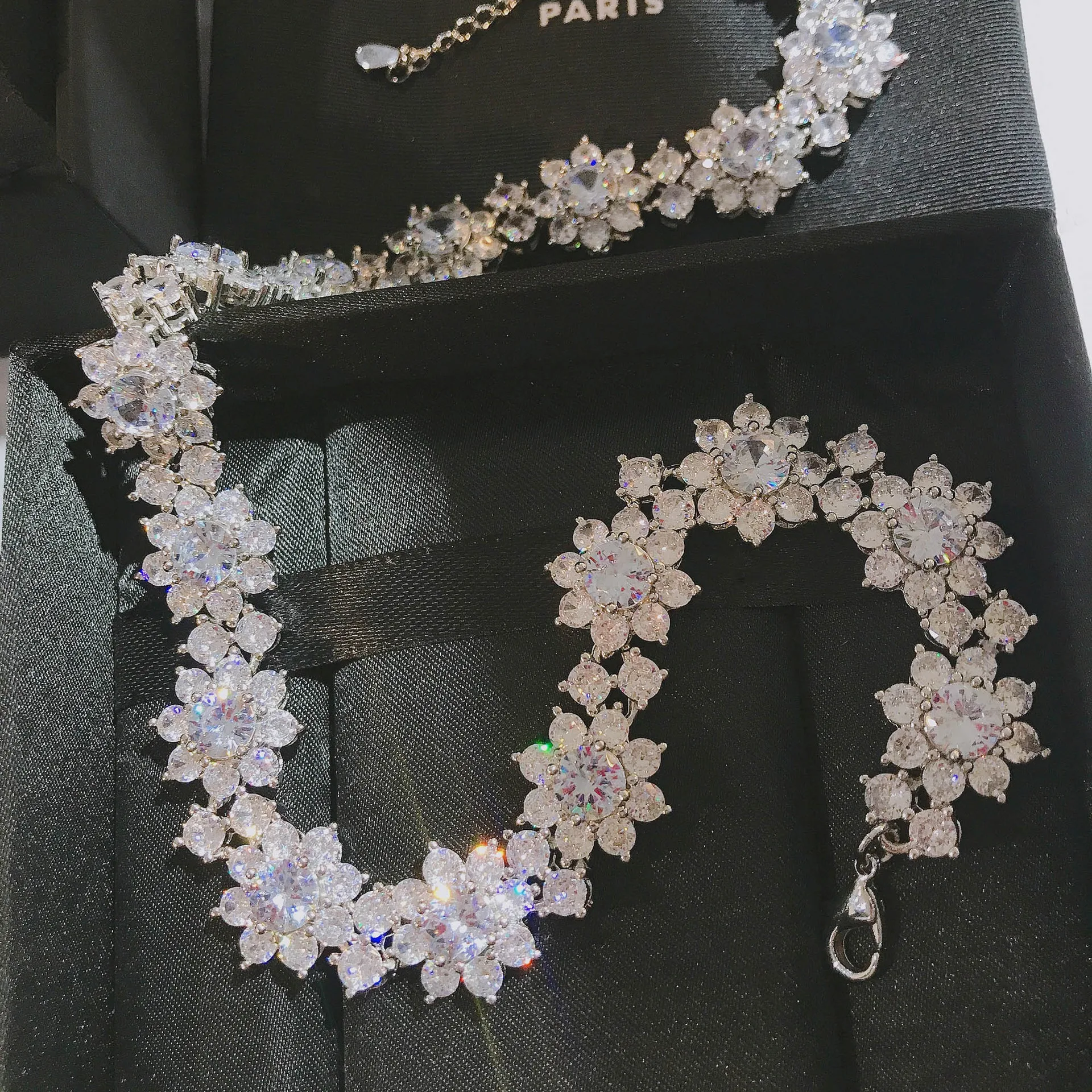 Женское ожерелье из серебра 925 пробы с подвеской в виде цветка | Украшения и