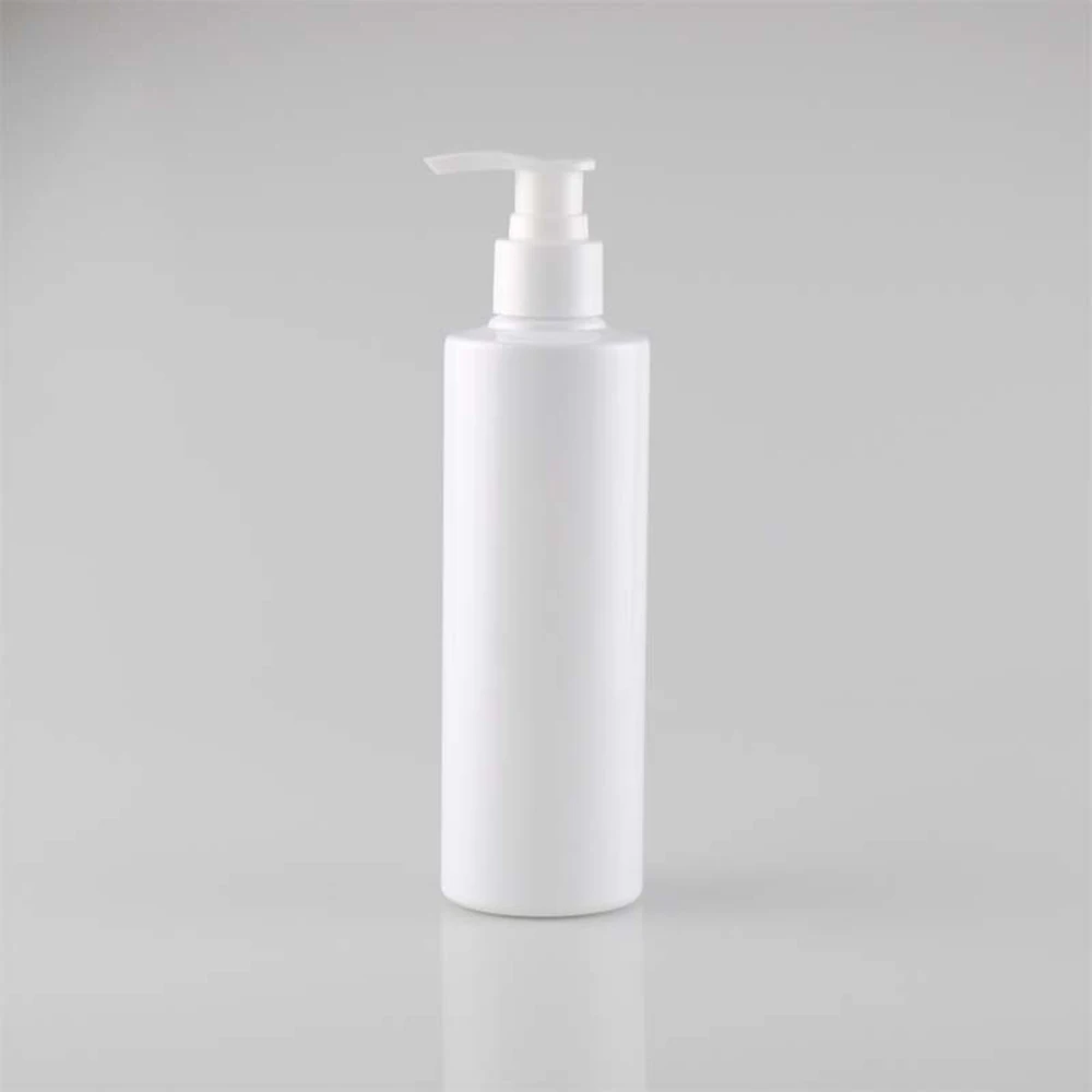 

5PCS 250ML PET White Dispensing Lotion Pump Bottles Fluid Refillable Bottling PET Plastic Body Creams Shampoos Portable