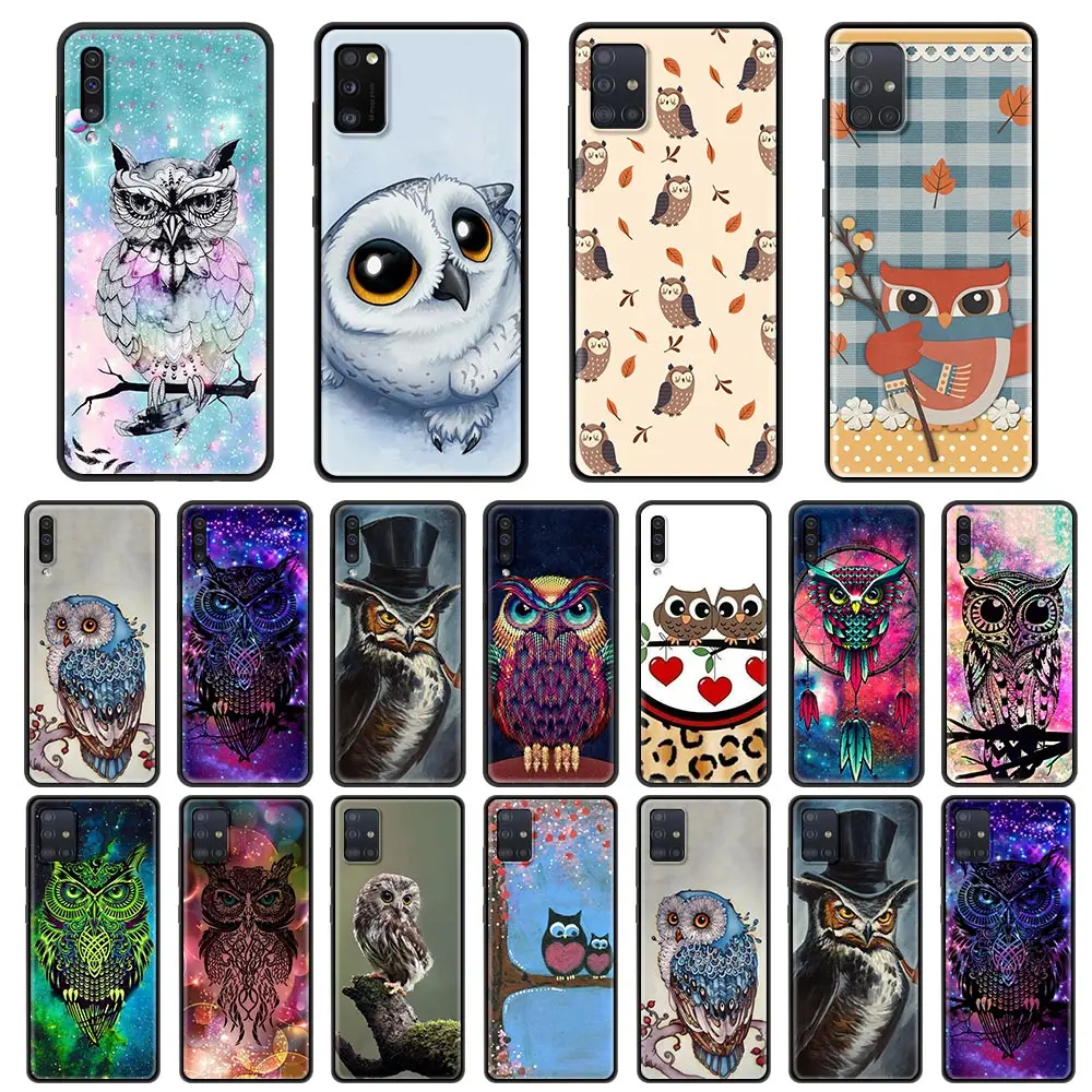 

Case for Samsung Galaxy A51 A71 5G A50 A70 A11 A21s A31 A41 A42 A91 A01 TPU Soft Cases Cover Animal Owl Coque