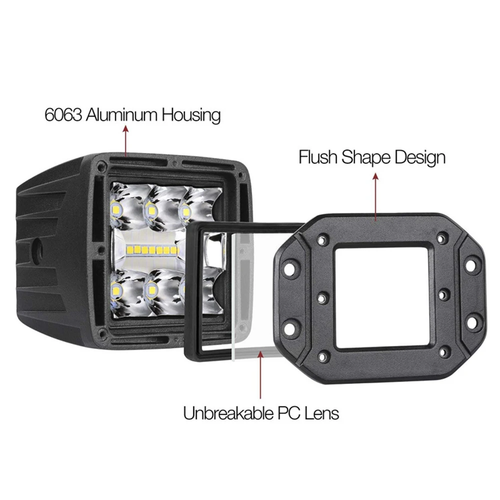 

5inch 39W Super Bright LED Spotlight Car Truck Working Light Driving Fog Lamp Automobile Accessories