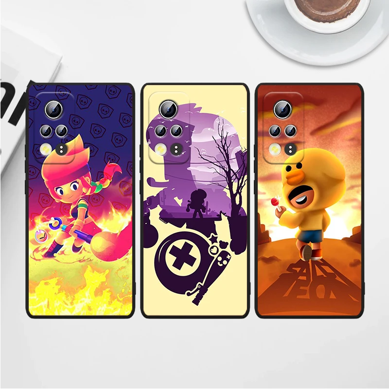 

Cute-Anime-Stars For Honor Play 3E 5 5G 5T 8S 8C 8X 8A 8 7S 7A 7C MAX Prime Pro 2019 2020 Black Phone Case Soft Capa