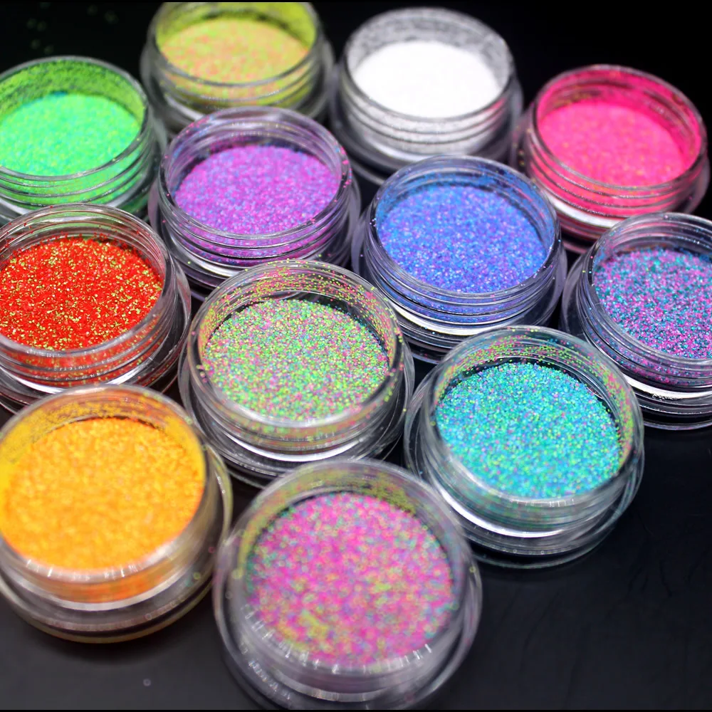 1 шт. Набор цветных блестящих 3d ногтей набор для самостоятельного дизайна