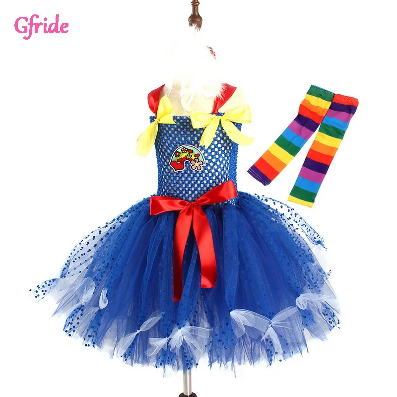 

Princess Girl Cosplay Ghost Baby Costumes Kids Flowers Tutu Cartoon Dress Headband Children Fancy Birthday Theme Party Clothing